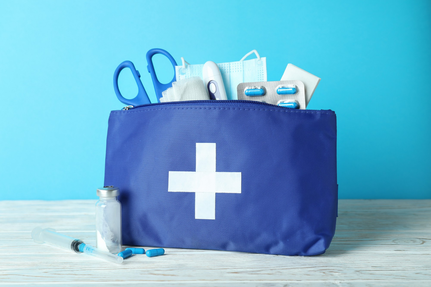 first-aid-medical-kit-against-blue